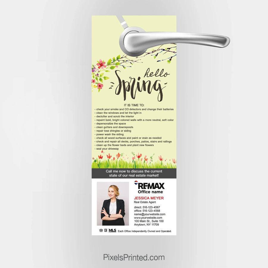 REMAX real estate spring door hangers PixelsPrinted 