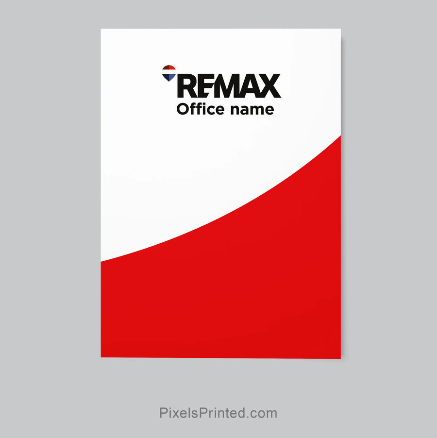RE/MAX listing presentation folder for real estate agents