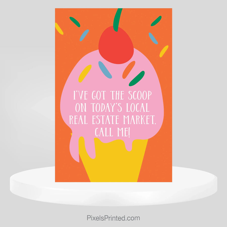 Scoop on Real Estate Market | Summer ERA Realtor Postcard PixelsPrinted 
