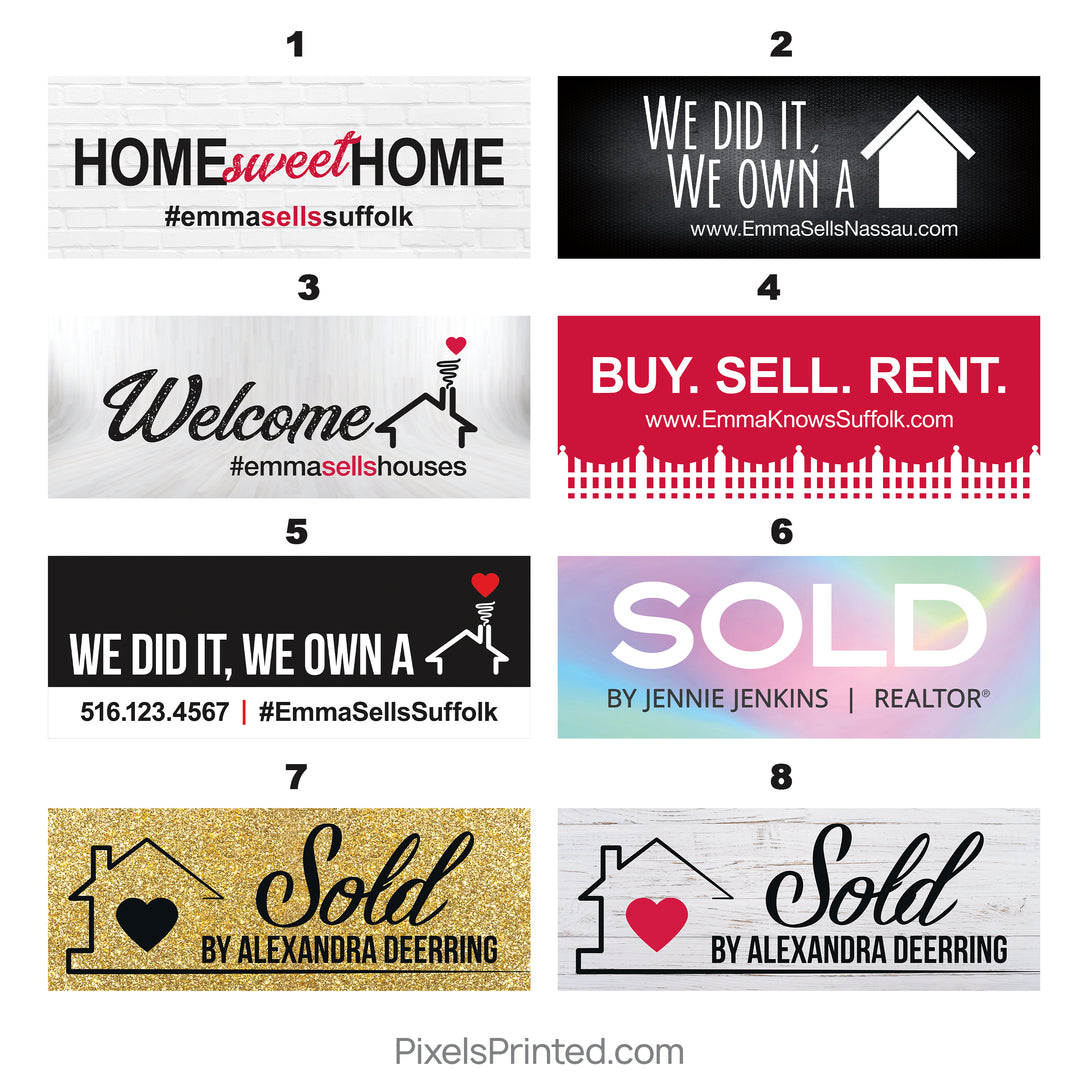 Just Sold Realtor Social Media Sign - PixelsPrinted
