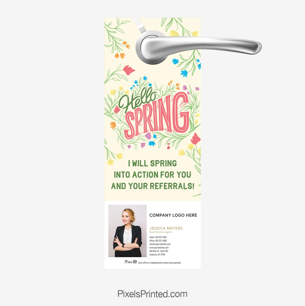 Century 21 real estate spring door hangers referral business