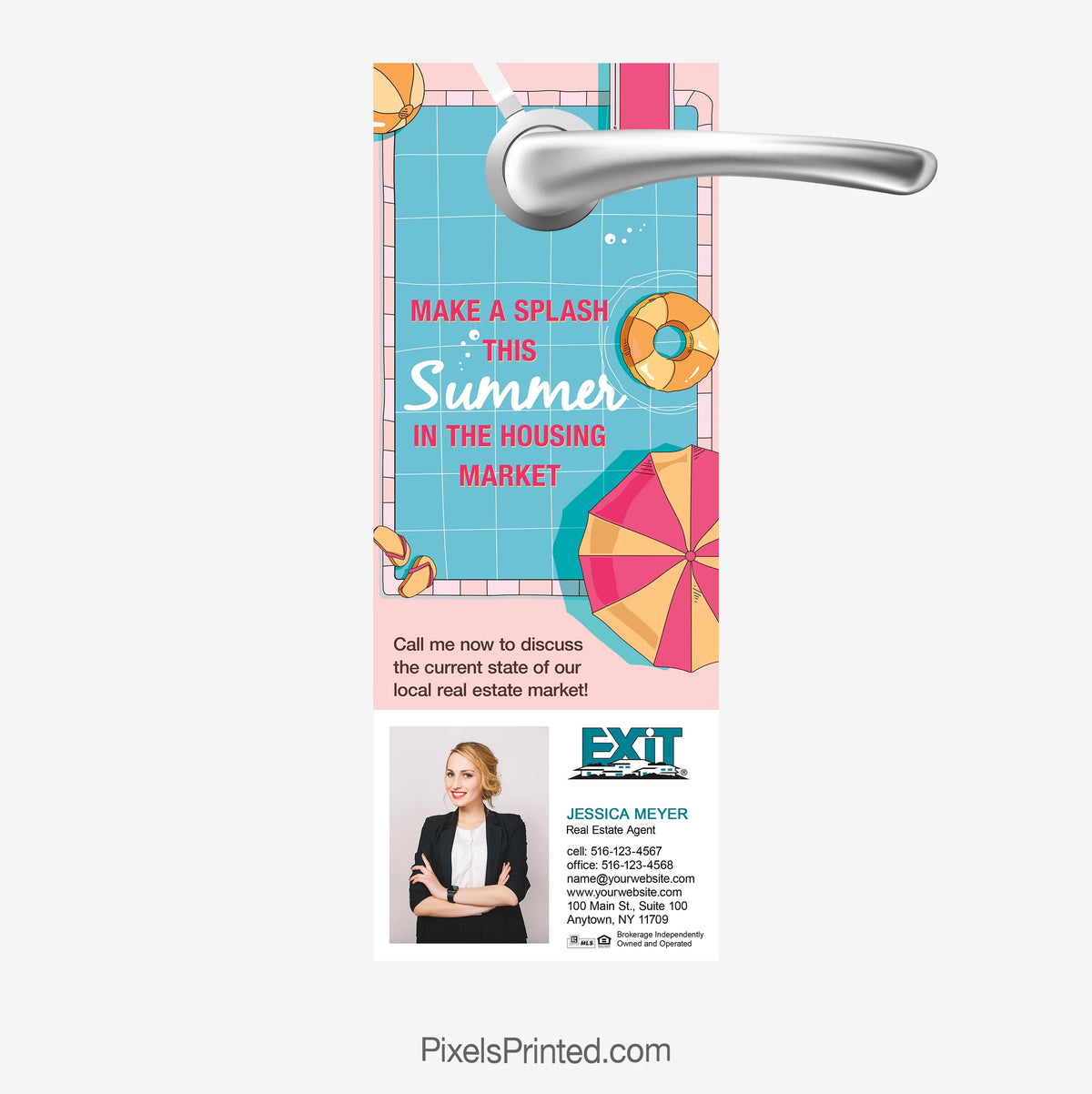 summer exit realty real estate agent door hangers