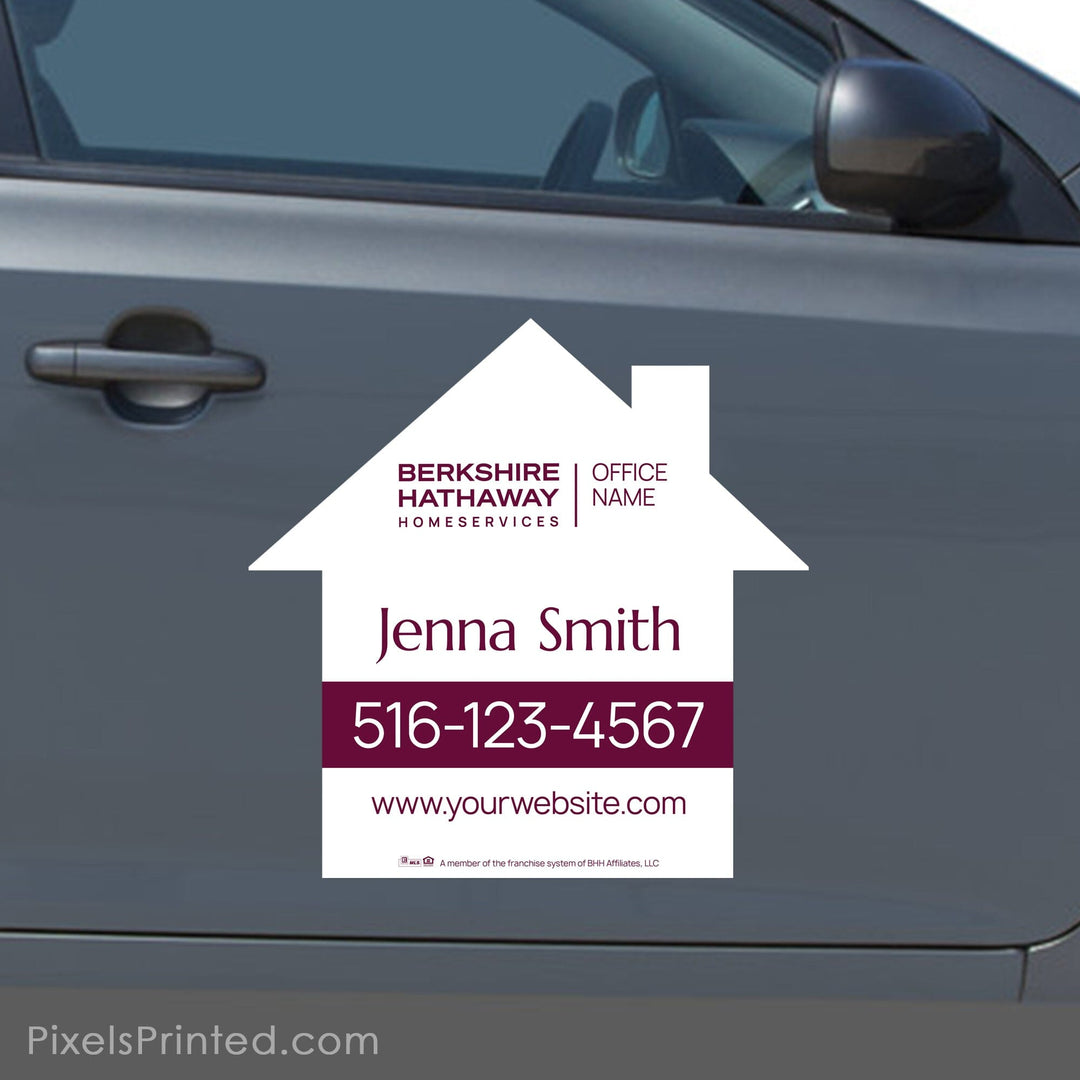 Berkshire Hathaway house shaped car magnets - 23”x23" PixelsPrinted 