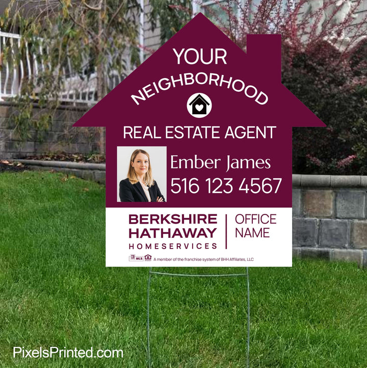 Berkshire Hathaway your neighborhood agent signs yard signs PixelsPrinted 