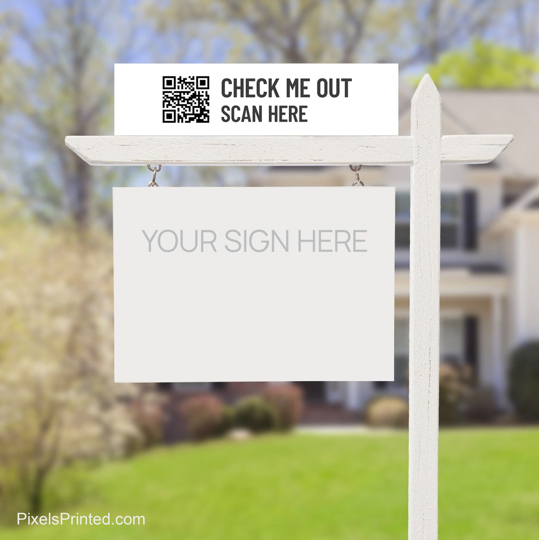 Century 21 QR code sign riders PixelsPrinted 