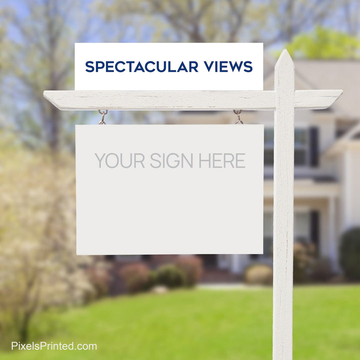 Coldwell Banker great views sign riders PixelsPrinted 