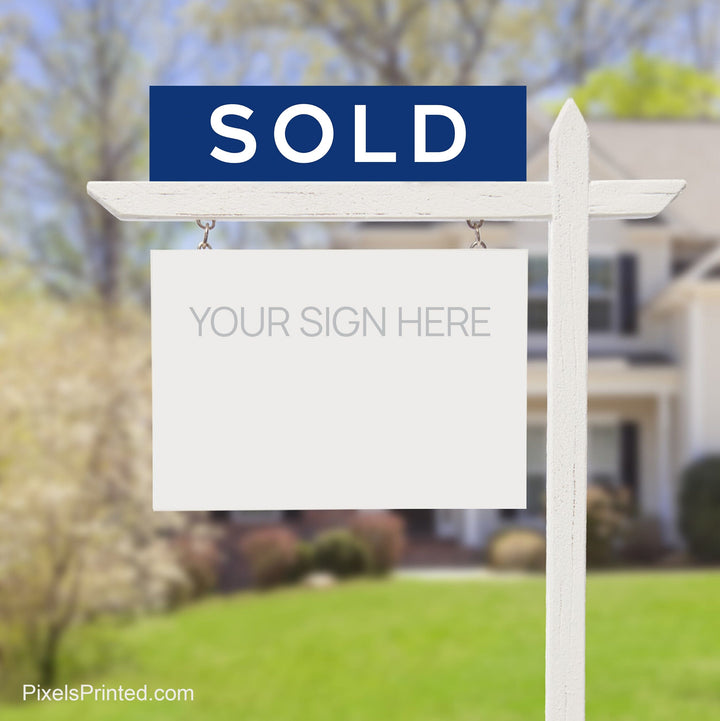 Coldwell Banker sold sign riders PixelsPrinted 