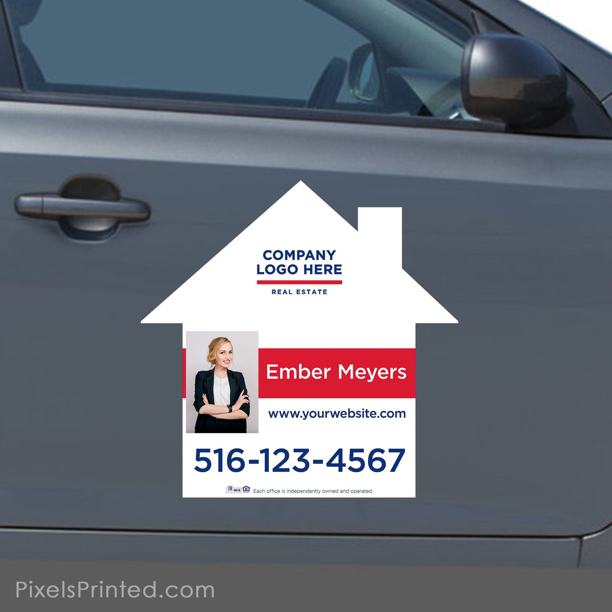 ERA real estate house shaped car magnets PixelsPrinted 