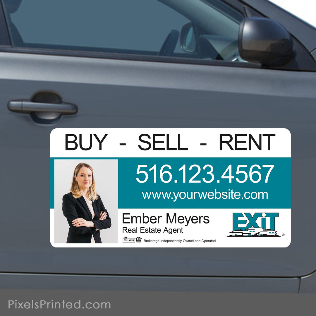 EXIT realty car magnets PixelsPrinted 