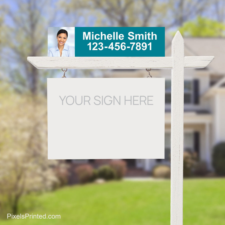 EXIT realty name and number sign riders PixelsPrinted 