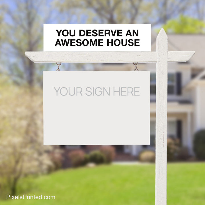 independent real estate sign riders PixelsPrinted 
