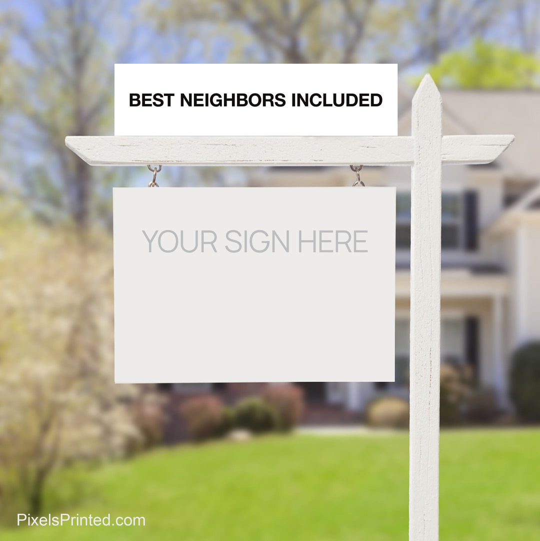 independent real estate sign riders PixelsPrinted 