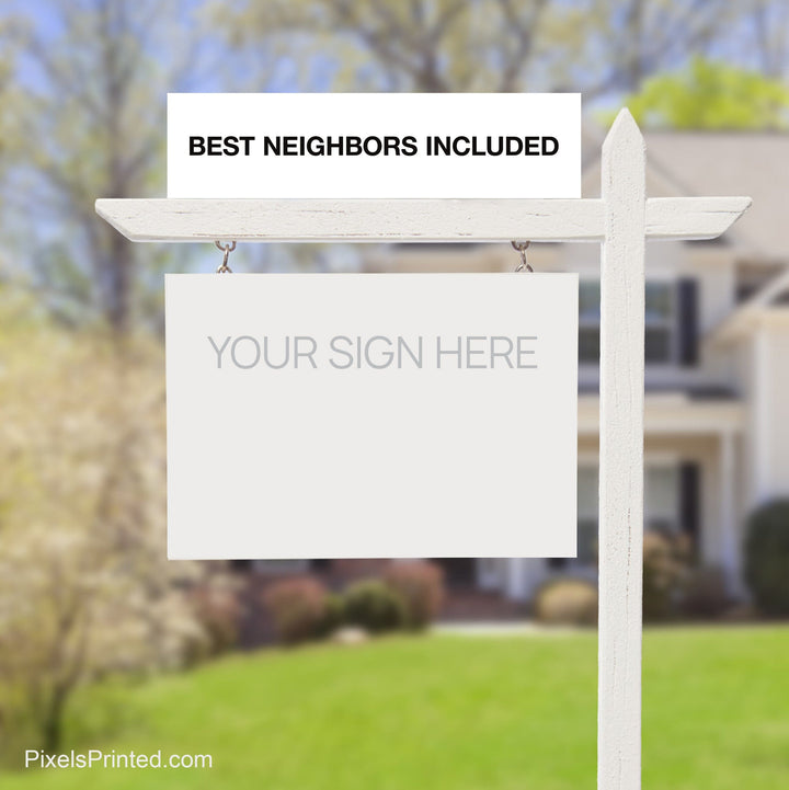 independent real estate sign riders PixelsPrinted 