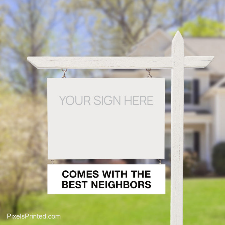independent real estate sign riders PixelsPrinted 