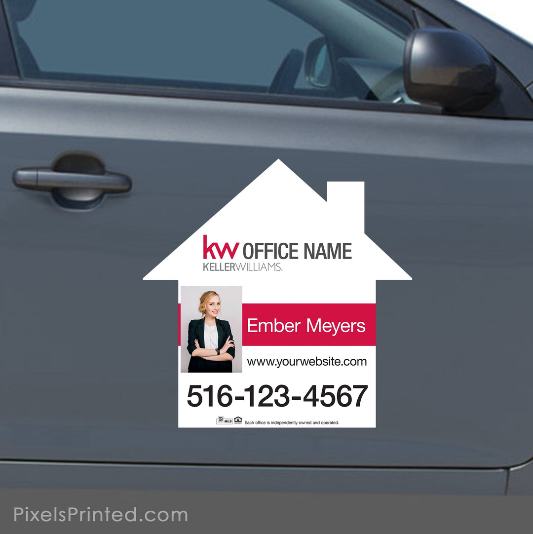 Keller Williams house shaped car magnets PixelsPrinted 