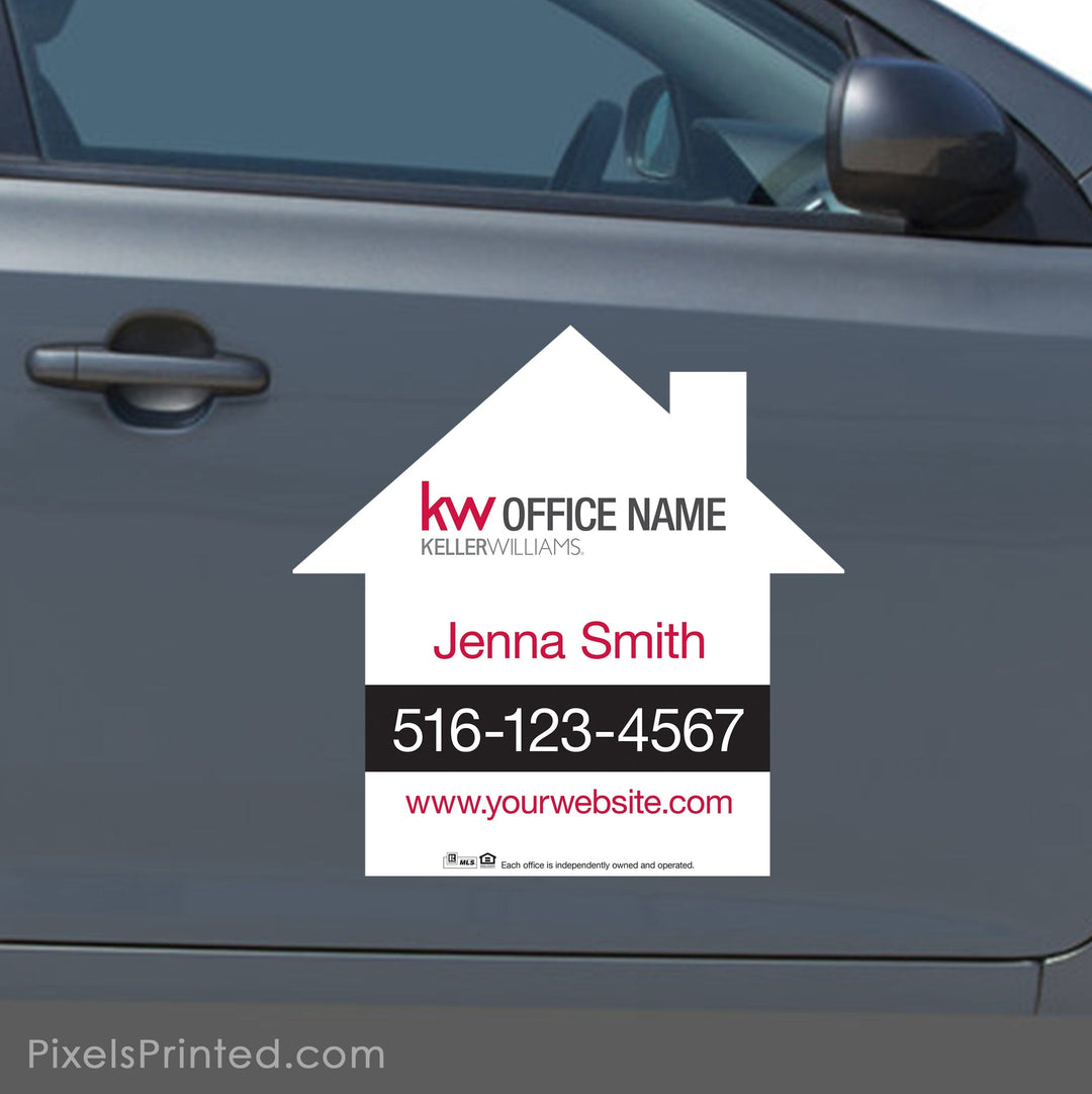 Keller Williams house shaped car magnets PixelsPrinted 