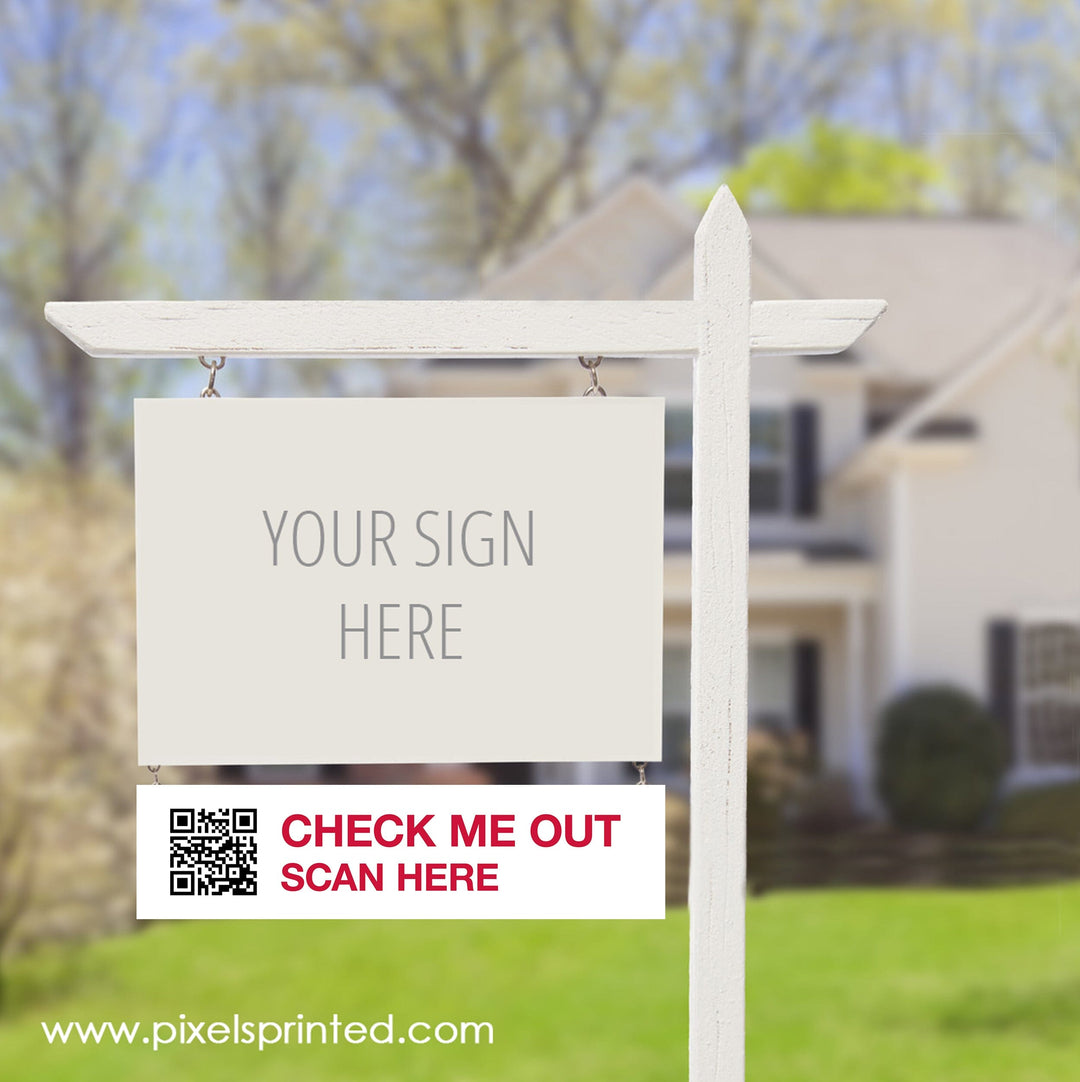 Keller Williams QR code sign riders PixelsPrinted 