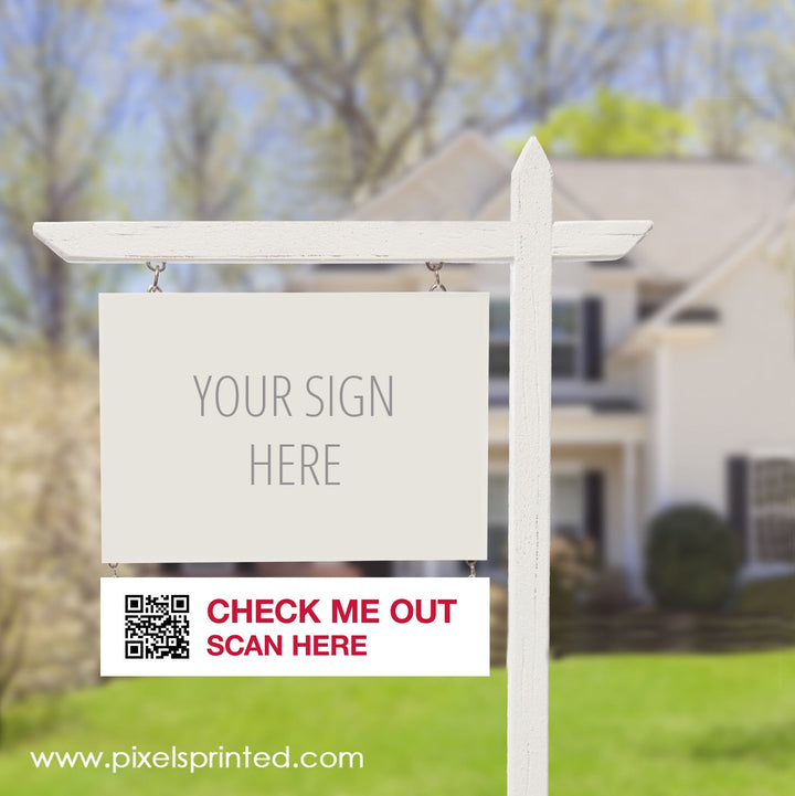 Keller Williams QR code sign riders PixelsPrinted 