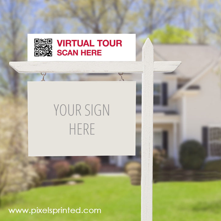 Keller Williams QR code sign riders PixelsPrinted 