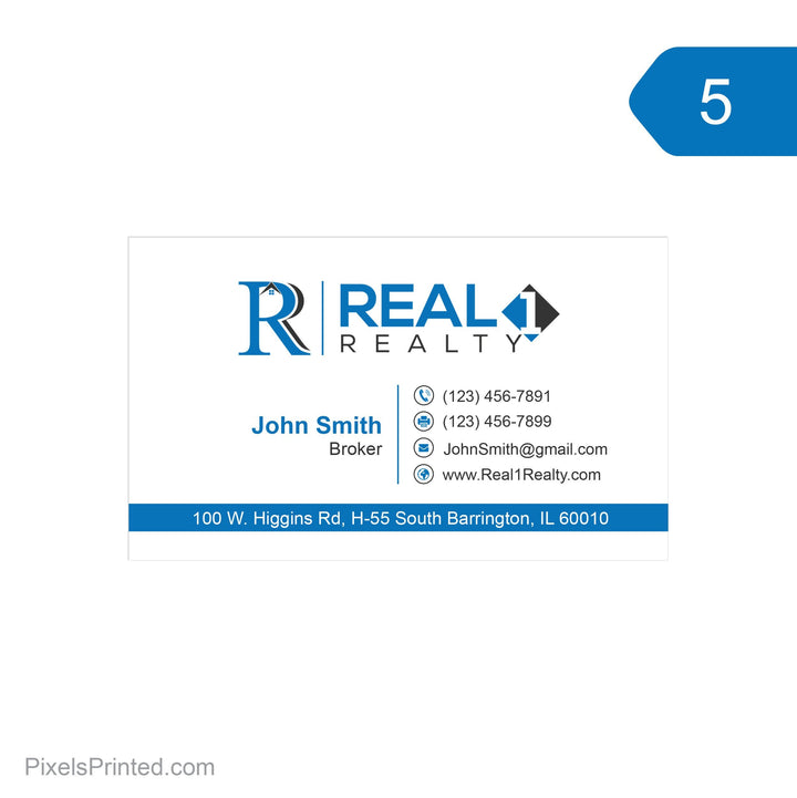 R1R custom business cards Pixels Printed 