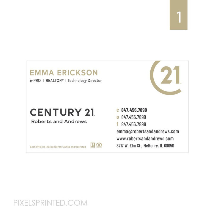 R&A custom business cards Pixels Printed 