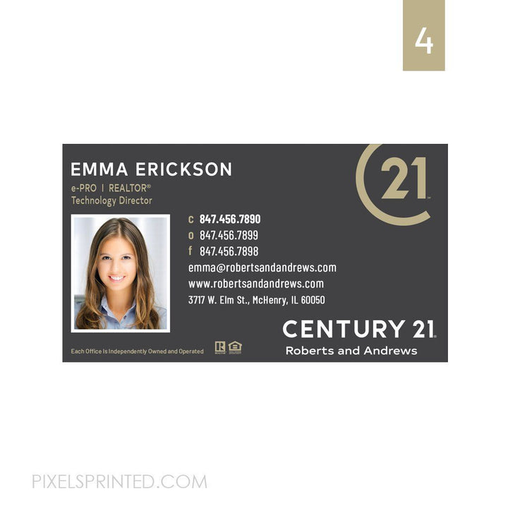 R&A custom business cards Pixels Printed 