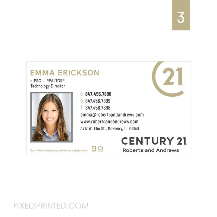 R&A custom business cards Pixels Printed 