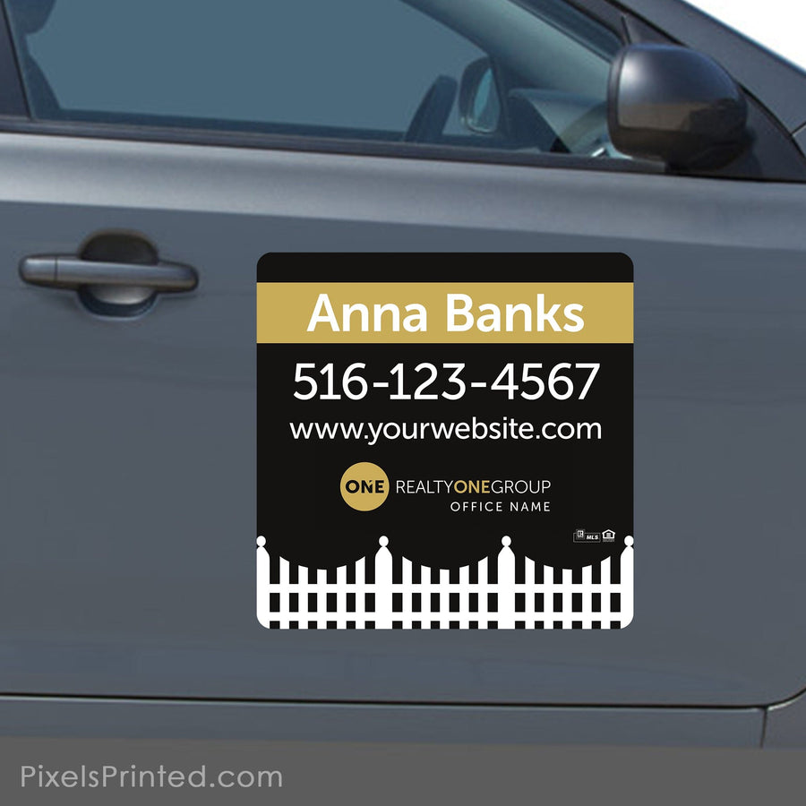 Realty ONE Group real estate square car magnets PixelsPrinted 