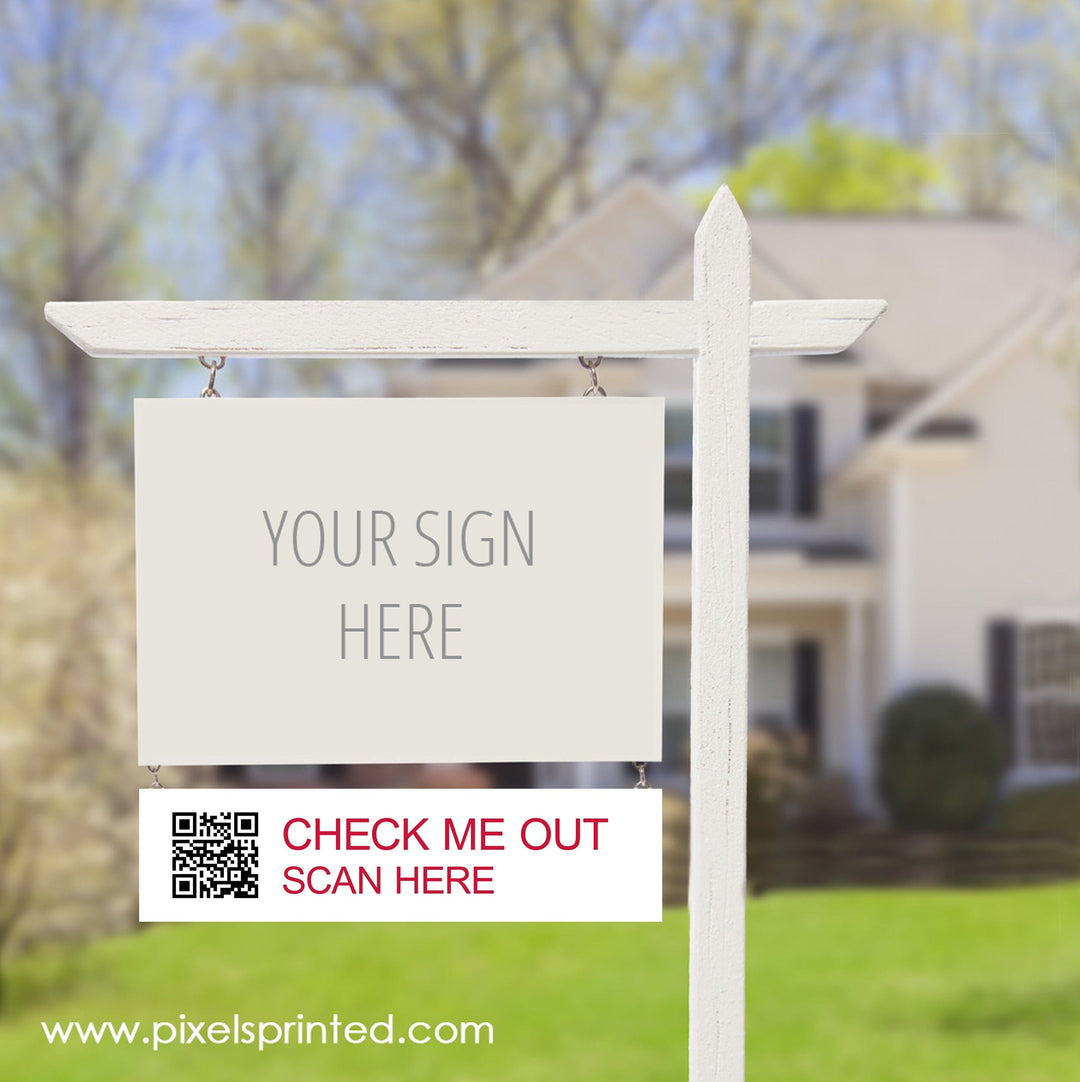 REMAX QR code sign riders PixelsPrinted 